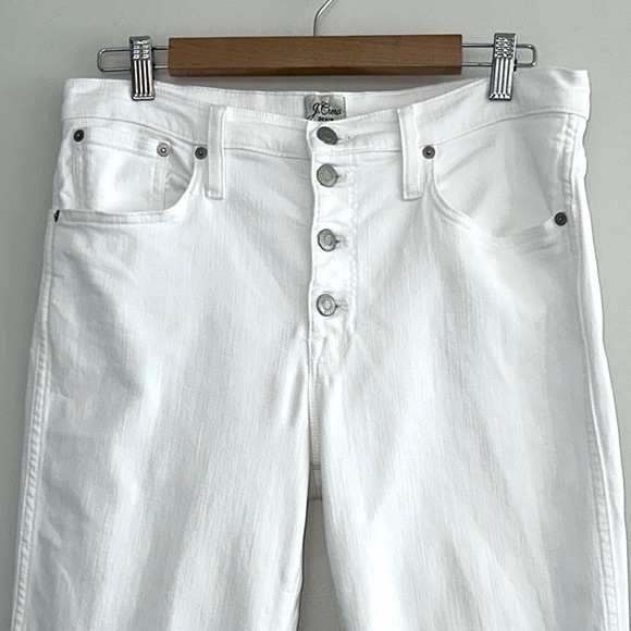 J. Crew 10" Vintage Slim-Straight Jean in White - Picture 7 of 16